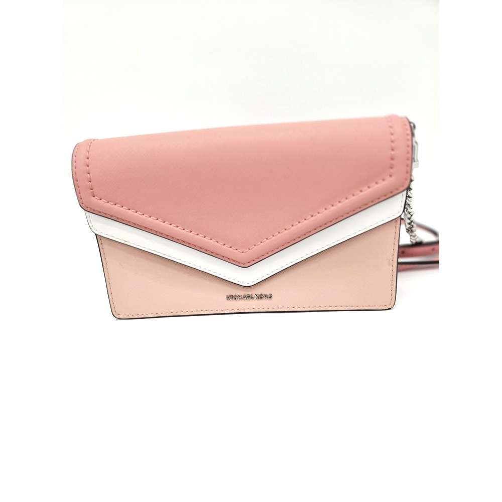 Michael Kors Jet Set Pink Flap Envelope Crossbody Bag Unused Primrose Multi